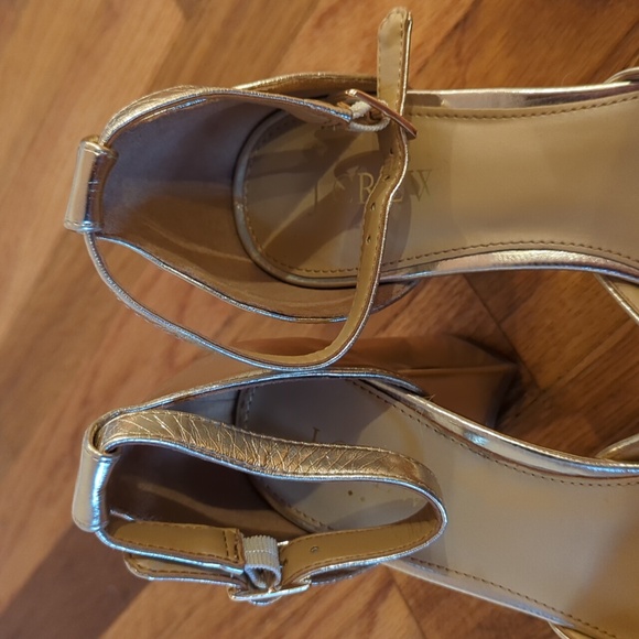 JCrew Factory Ankle Strap Block Heels - Picture 8 of 11
